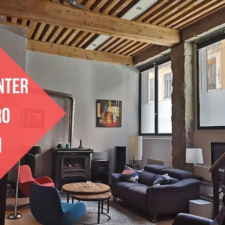 Bnbgones - Le Loft Bodin Croix Rousse - Metro Appartement